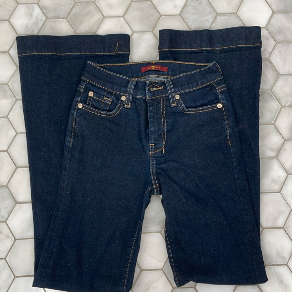 7 For All Mankind Tailorless Dojo Jeans, Size 23
